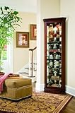 IMAGE OF Pulaski Victorian Cherry 80 Inch Tall Corner Curio Cabinet