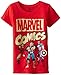 Marvel Girls' Iron Man Thor and Captain America T-Shirt
