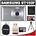 Samsung ST150F Smart Wi-Fi Digital Camera (Silver) with 8GB Card & Reader + Case + Accessory Kit