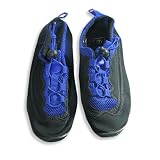 Easy USA - Mens Aqua Water Shoe, Royal, Black