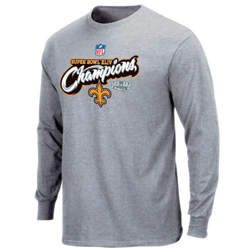 New Orleans Saints Super Bowl XLIV Champions Official Locker Room Long Sleeve T-Shirt