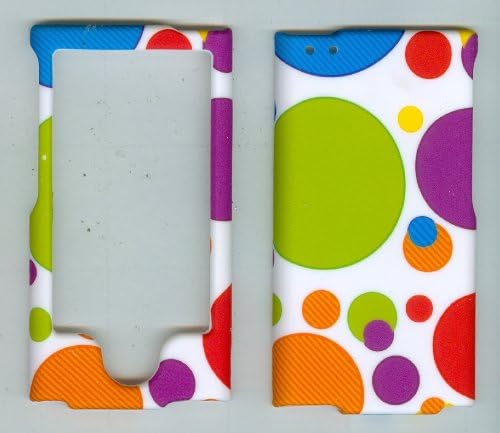 White Polka Dot Apple Ipod Nano 7, 7th Generation Case Cover Hard Case Snap-on Cases Rubberized Touch Protector Faceplates