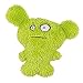 Grriggles Furzies Plush Dog Toy with Squeaker, 6-Inch, Green