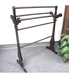 Carved Towel Rack (Blanket Rack) - in Mahogany Wood