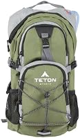 TETON Sports Oasis 1100 Hydration Backpack w/ Bladder (18.5"x 10"x 7", Green) by Teton Sports