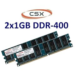 CSX-Memory: 2GB Dual Channel Kit 2 x 1 GB 184 pin DDR-400 (400Mhz, PC-3200, CL3) NON ECC, unbuffered f�r DDR1 Mainboards - 100% kompatibel zu 333Mhz PC-2700 und 266Mhz PC-2100