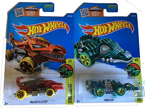 Hot Wheels 2016 Dino Riders Dragon Blaster & Fangster 2-Car Variant Set