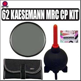 B & W 62MM Multi-Coated Mrc Kaesemann Circular Polarizer Filter KIT For Nikon 105mm f/2.8G ED-IF AF-S VR Micro-Nikkor