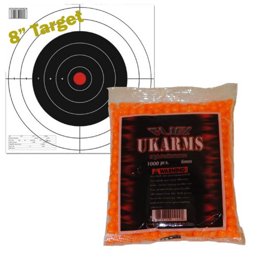 *ORANGE* 1000 Precision Shot AIRSOFT BBs .12g 6mm Pistol Gun Sniper Rifle AMMO