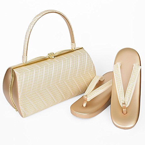 和ごころきもの屋　【紗織】ブランド【草履バッグセット】Ｌサイズ【帯地】パールトーン加工済【３枚芯】【日本製】和装バッグ　着物　バッグ　セット　フォーマル　単品　礼装　留袖　成人式　結婚式　訪問着　附下げ　振袖　bagset198