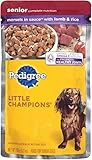 PEDIGREE LITTLE CHAMPIONS Senior Complete With Lamb and Rice Wet Dog Food 5.3 Ounces (Pack of 24)