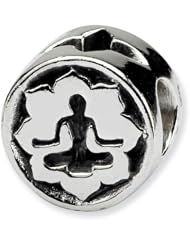 Sterling Silver Reflections Yoga Lotus Bead