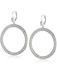 Judith Jack "Flamenco" Sterling Silver and Cubic-Zirconia Circle Drop Earrings