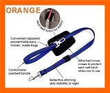6 FOOT - ORANGE - Quick Control Leash + Seat belt latch