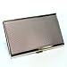 Antique Alive Mother of Pearl Design RFID Blocking Protection Business Card Case, Credit Card Holder, Metal Name Card Case, Engraved Slim Purse Pocket Cash Money Wallet (Flower Arabesque)