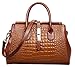 Heshe® Vintage New Office Lady Luxury Fashion Crocodile Tote Top Handle Crossbody Shoulder Purse Handbag for Women