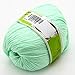 Joylve Knitting Yarn Skein Baby Super Smooth Worsted Soft Natural Silk Wool Fiber Tea Green