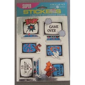  Super Stickers Video Game Stickers American Greetings Forget Me Not