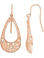 Floral Earrings in 14K Rose Gold - 14mm