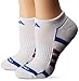 adidas Women's Climalite II No Show Socks (2 Pack), One Size, White/Blue/Shock Pink