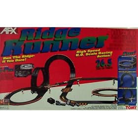 TOMY AFX 9131 HO Scale Electric Racing Set - Ridge Runner - Includes 2 Super G+ Cars - Includes 26.5 Feet of Track!