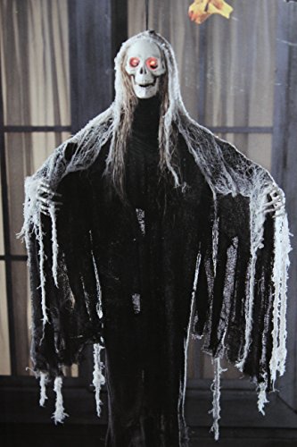 Animated, Sound Activated 3 Ft Tall Skeleton Lights Up!