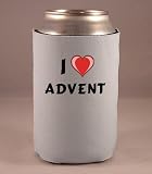 Custom Beverage Can / Bottle Cover (Coolie) with I Love Advent