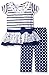 Little Lass Baby Girls' 2 Piece Capri Set Polka Dot Stripes