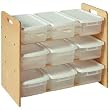 Nine Bin Toy Organizer by Little Colorado - Natural