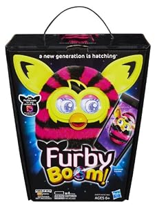 Furby Boom Black and Pink Straight Stripes