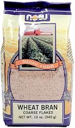NOW Foods Wheat Bran Coarse, 12 Ounce Bags (Pack of 8)