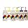 Scienceware 117160050 4-ColorWash Bottle, 6-Piece Assortment, Safety Labeled, Low Density Polyethylene, 500ml