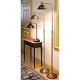 47.5 to 71.5 Inch Tall Cumberland Adjustable Floor Lamp Available in 3 Colors Functional Lighting Gold