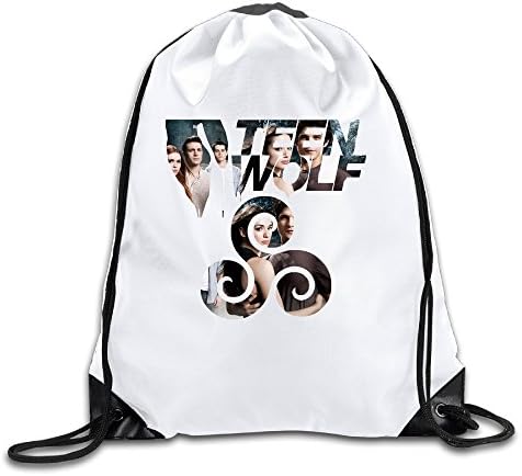 Teen Wolf Poster 100% Polyester Fiber Drawstring Backpack One Size
