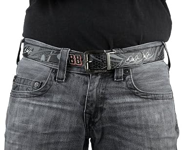 NASCAR Motorsports Men's Earnhardt Jr Fast Lane Reversible Belt, Black