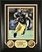 Santonio Holmes Framed Autographed/Hand Signed Pittsburgh Steelers 8x10 Photo 24KT Gold Coin Photo M