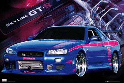 1art1 Empire 317063 Nissan Skyline GT-R Auto Poster - 91.5 x 61 cm