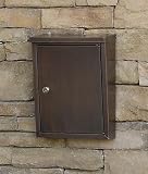 Architectural Mailboxes Laguna Wall Mount Locking Mailbox, Smooth Dark Copper
