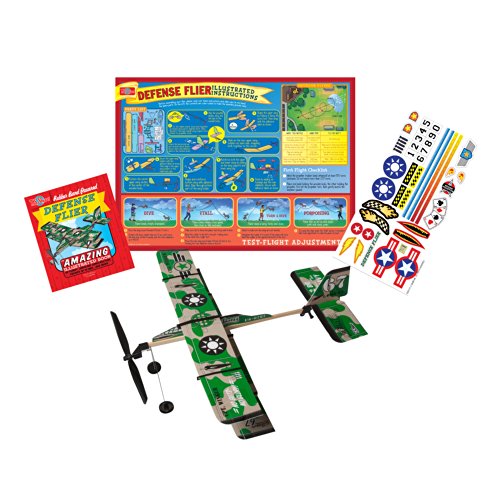T.s. shure rubber band powered defense flier model plan…