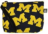 UM University of Michigan Logo Makeup Pouch-Travel Clutch - Coin Purse Wristlet Make up Cosmetic Beauty Bag Best Unique Small Gifts for Women Woman Ladies Girls or College Students