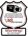 4 Pk Security Decals VAS 21ST CENTURY SECURITY SURVEILLANCE ALARM WARNING DECALS