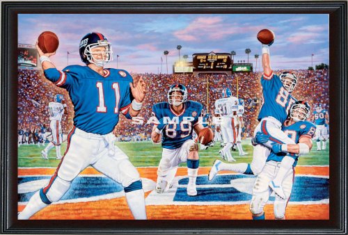 Simm-ply Super 1986 New York Giants Superbowl Champs - Oversized Framed Canvas Art Print