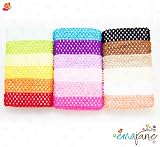 Ema Jane - 16, 1.5 Inch Soft Boutique Quality Baby Girl Crochet Headbands (16 Total) (Excellent Quality, so Soft, and All Same Size) - New Born, Toddlers, Girls, Hairband (Flowers or Accessories Not Included)