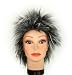 12 Short Metallic Gray,White Blonde tips rock n roll synthetic wigs