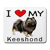 I Love My Keeshond Mouse Pad