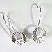 2 pcs .925 Sterling Silver Round Earwires Kidney Chandelier Dangle Earring Connector/Findings/Bright