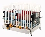 Stork Craft Rochester Stages Crib With Drawer In White
