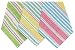 Durable 100% Cotton Waffle Weave Kitchen Cloths 13" X 13", Three Assorted Designs Set / 12