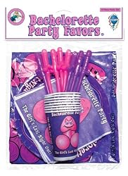 Pipedream Products Bachelorette Party Set, Pink, Purple, White (Pack of 8)