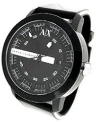 Armani Exchange Black Dial Black Rubber Unisex Watch AX1239